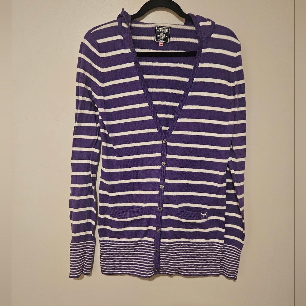 Victoria Secret PINK hooded cardigan size M